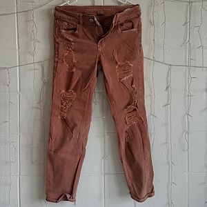 American Eagle ripped tomgirl jeans